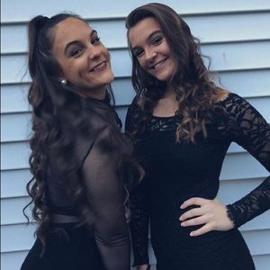 BLACK LONG SLEEVE DRESS